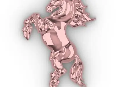 Horse for casting model 3D print model