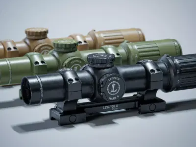 Leupold Mark-6 Scope Low-poly 3D model purchase