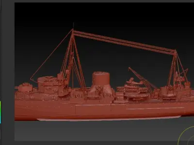 cruiser Low-poly 3D model buy