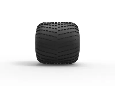 Low pressure tire 8 Scale 1 to 25 3D print model