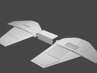 craft2 star wars fighter Free 3D model