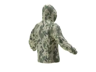 Military Jacket 199 - All MH Bodies - UE5 Skeletons - Rigged Low-poly 3D model