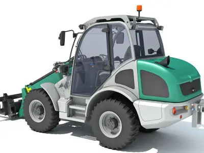 3D Wheel Loader 3D model