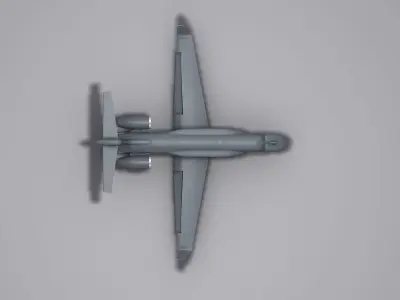G550 AEW Low-poly 3D model