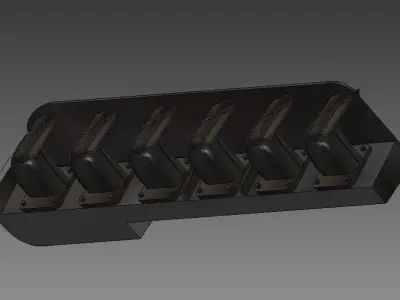 Bf 109 F - G Exhaust  3D print model