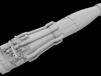 This is an engine created for VTOL aircraft 3D model