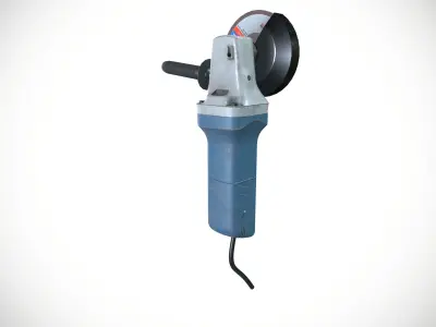 Electric Grinding Machine Low-poly 3D model