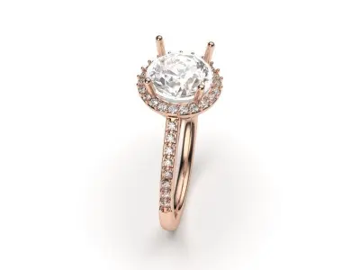 solitaire with ring sizes  8 part S17 3D print model