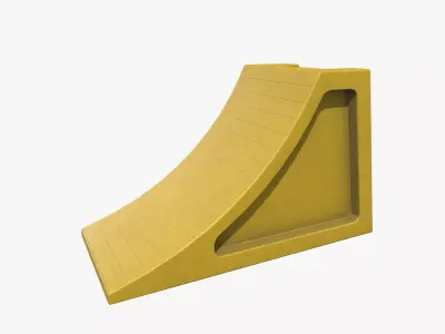 Vehicle chock Low-poly 3D model