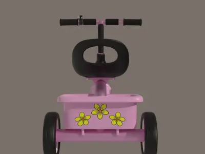 Kids Bike 3D model get