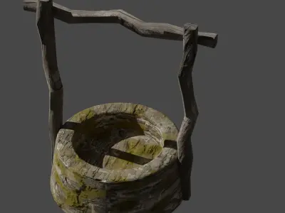 Well for games Low-poly 3D model