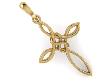CROSS PENDANT CR166 3D print model