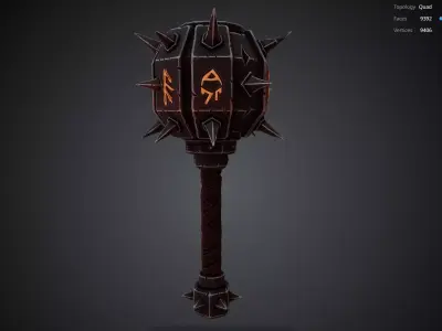 War Hammer 3D model purchase