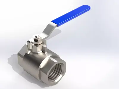 INCH  MANUAL BALL VALVE 3D model