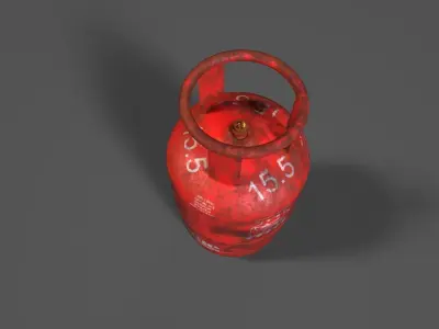 Gas Cylinder Free 3D model buy