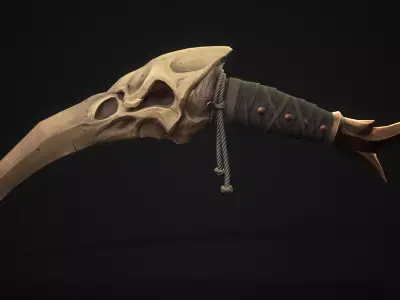 Crow Dagger Low-poly 3D model purchase