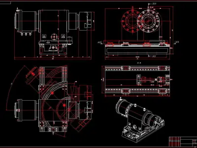 CNC Internal Grinding Machine 3D model