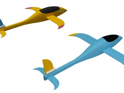 Game Model Aircraft Low-poly 3D model purchase
