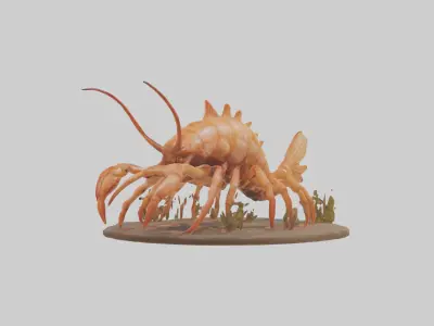Krakenshrimp Model Low-poly 3D model