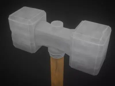 War Hammer Low-poly 3D model