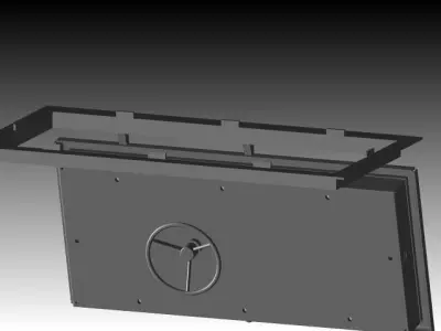 Center Locking Door for Ship Free 3D model