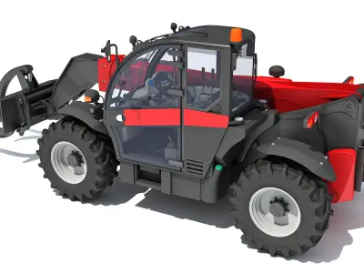 Telehandler Forklift 3D 3D model