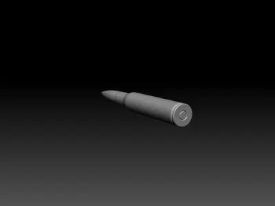 50Cal Bullet Basemesh ZTL FBX OBJ STL 3D model