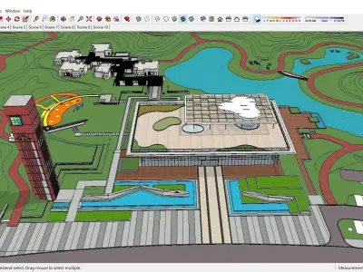 Sketchup Landscape Park 147 3D model