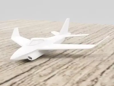 Aircraft concept for 3dprint 3D print model