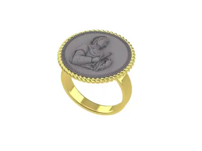 FANCY 3D RING DESIGN ANTIQUE FOR WOMEN 3D print model