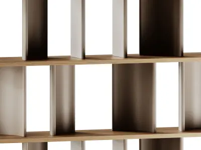 Morica Design Parentesi Bookcase Double sided 3D model