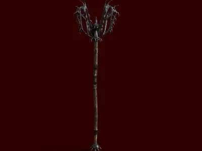 Drow Mace Low-poly 3D model