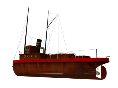 Fishing boat 3D model get