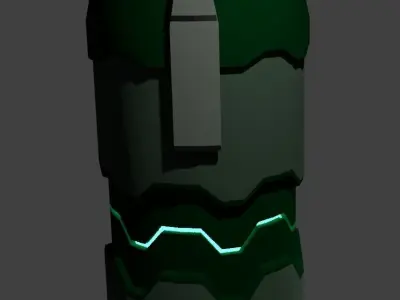 Sci-Fi Plasma Grenade Free low-poly 3D model