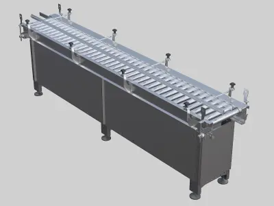 Roller conveyor 01 3D model