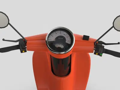 Vespa ES2 1500 Low-poly 3D model