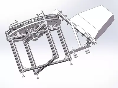 Rotary feeding sorter 3D model
