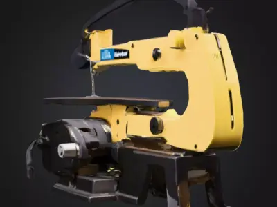 Scroll Saw Serenity HighQuality 3D Model PBR  Game Ready Low-poly 3D model