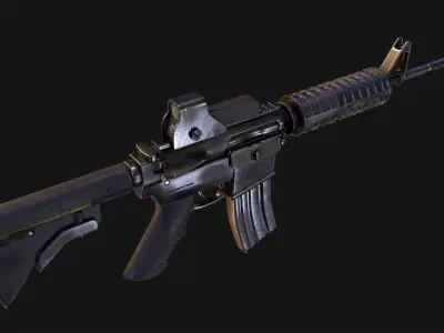 Realistic M4 Rifle 3D model