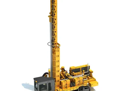 Mining Machinery Equipment 3D Model Pack purchase