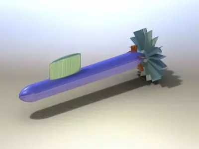 submarine propeller Free 3D model