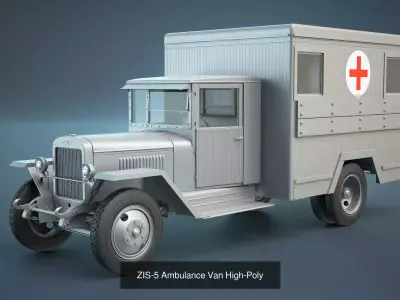 ZiS Trucks High-Poly Collection 3D Model Pack