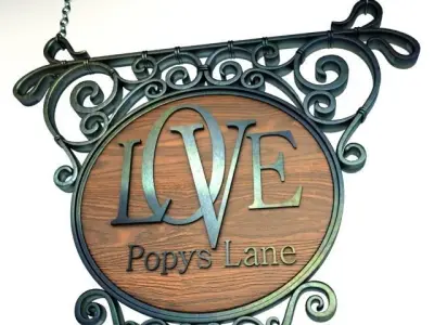 Vintage Signage 002 3D model