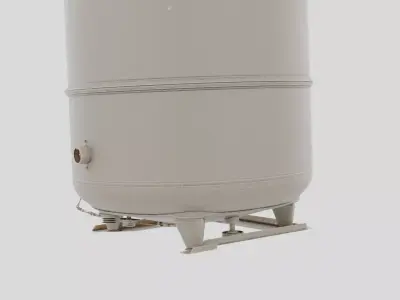 Industrial Factory Compressed Air Receiver Tank for 3D print 3D model