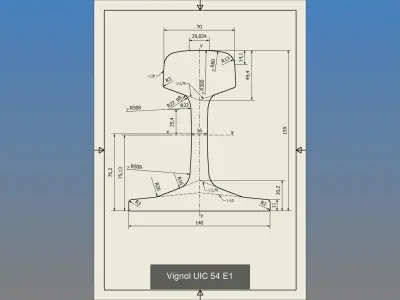 Railway rail 3D Model Pack