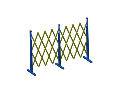 Folding fence Free 3D model