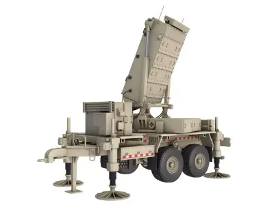 ANTPQ-53 Radar Trailer 3D model