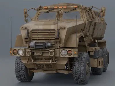 MRAP Caiman 3D model Low-poly 3D model