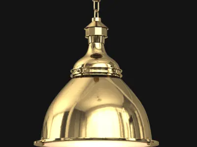 20th century English Cloche Pendant 3D model