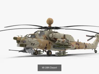 Mi-28N Collection 3D Model Pack purchase